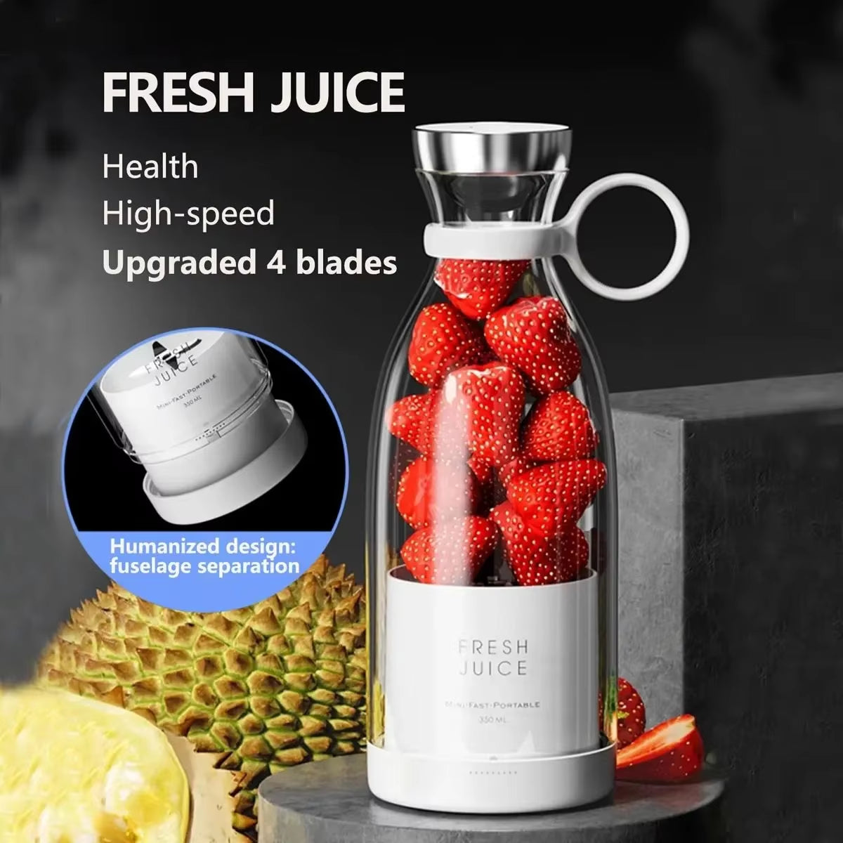 🍓 Batidos frescos en cualquier momento con la batidora inalámbrica BlendGo